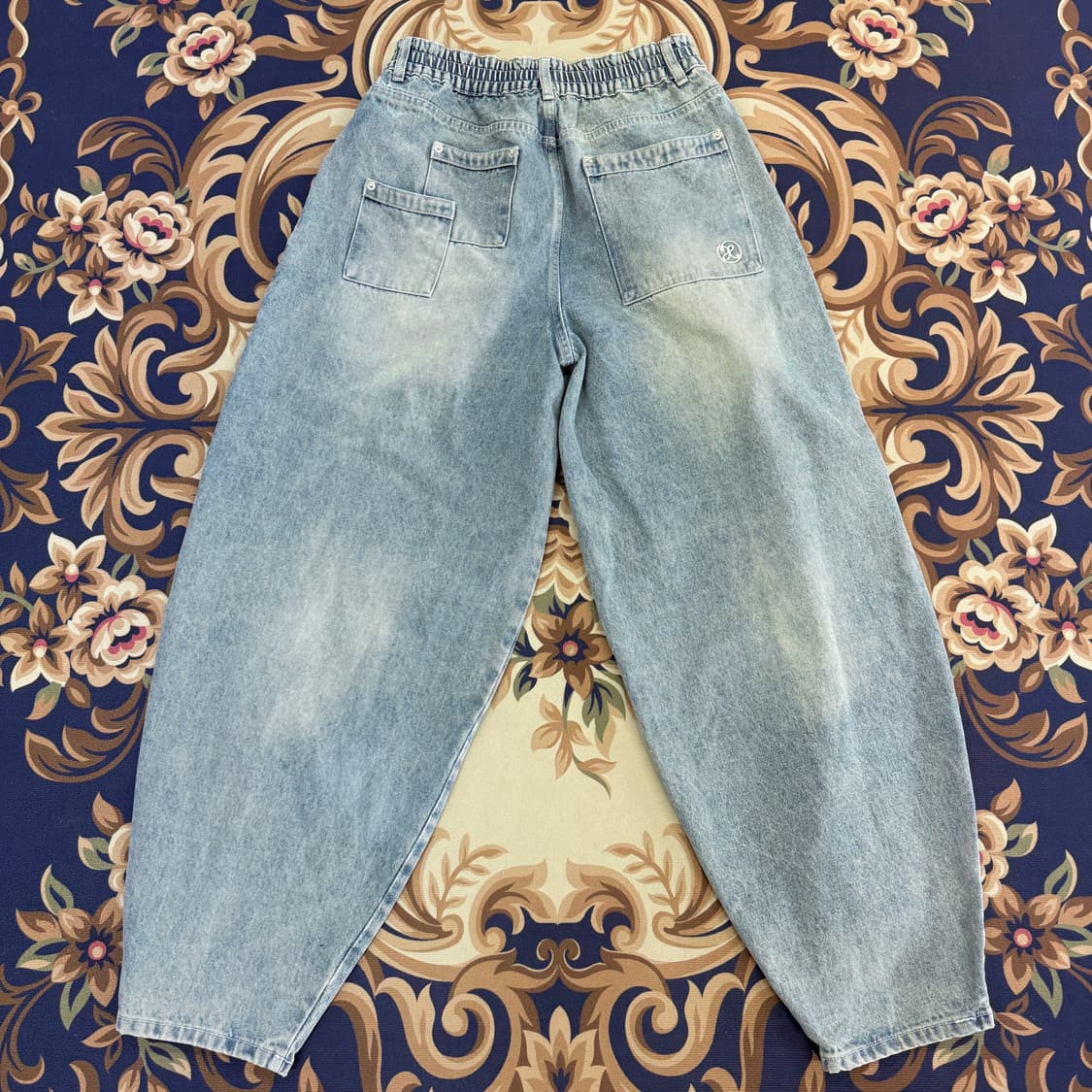 (M)엑스톤즈 XTONZ 와이드 벌룬 데님팬츠 상품이미지4