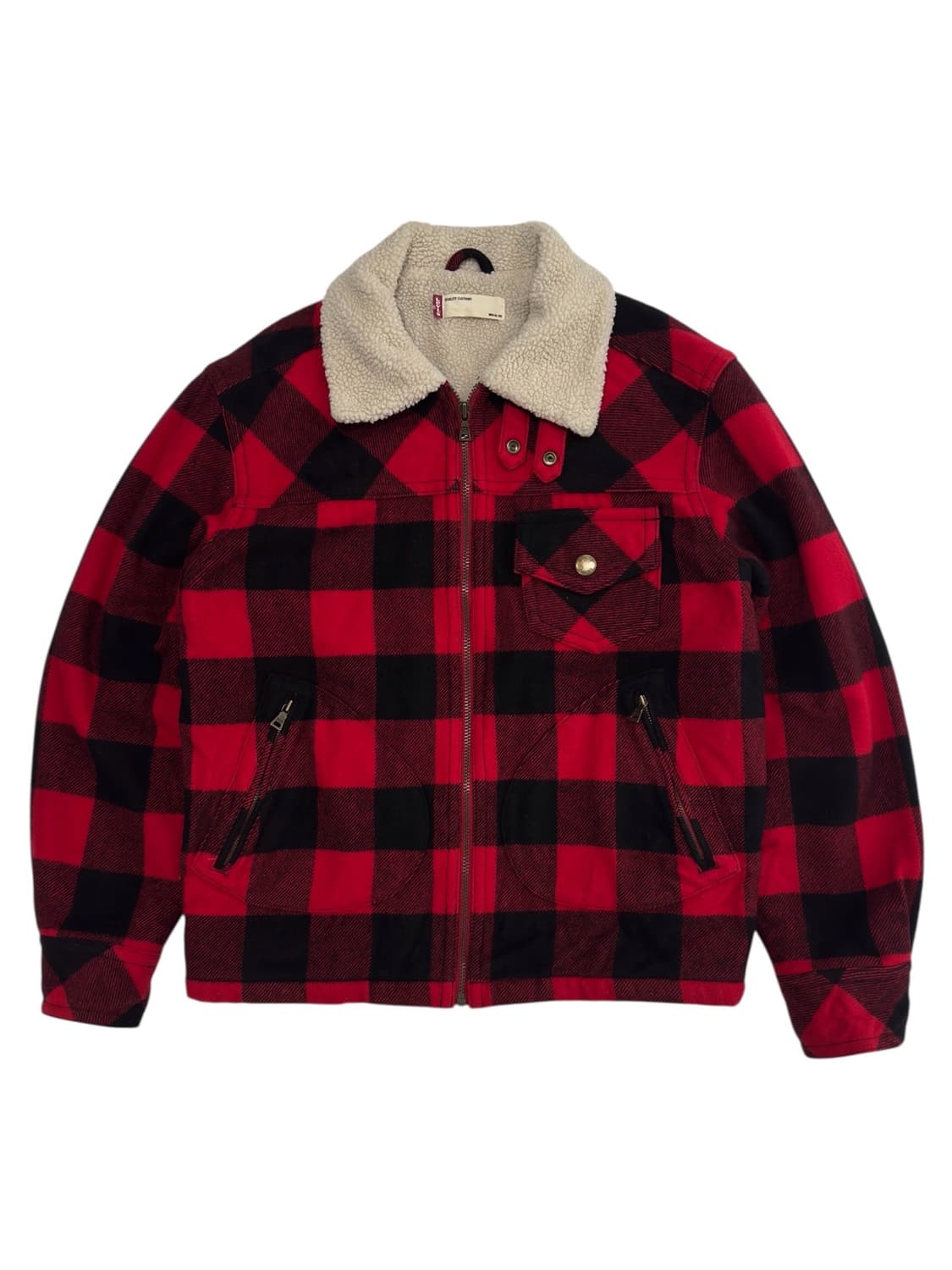 리바이스 타탄체크 쉐르파 울자켓 상품이미지1