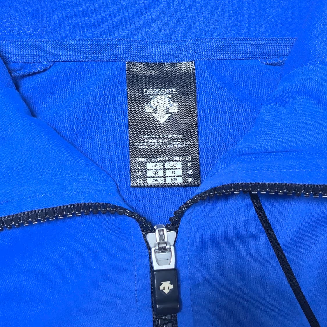 100) 데상트 애슬레틱 블루 트레이닝 집업 져지 상품이미지3