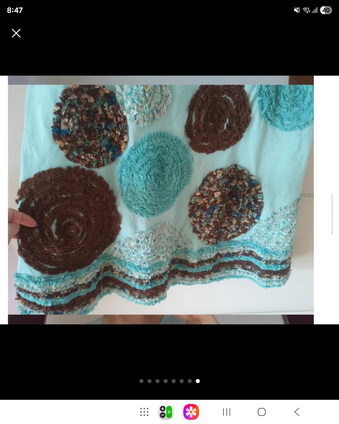 오일릴리  면 마 바이어스 컷 원피스 실크 아플리케  상품이미지7