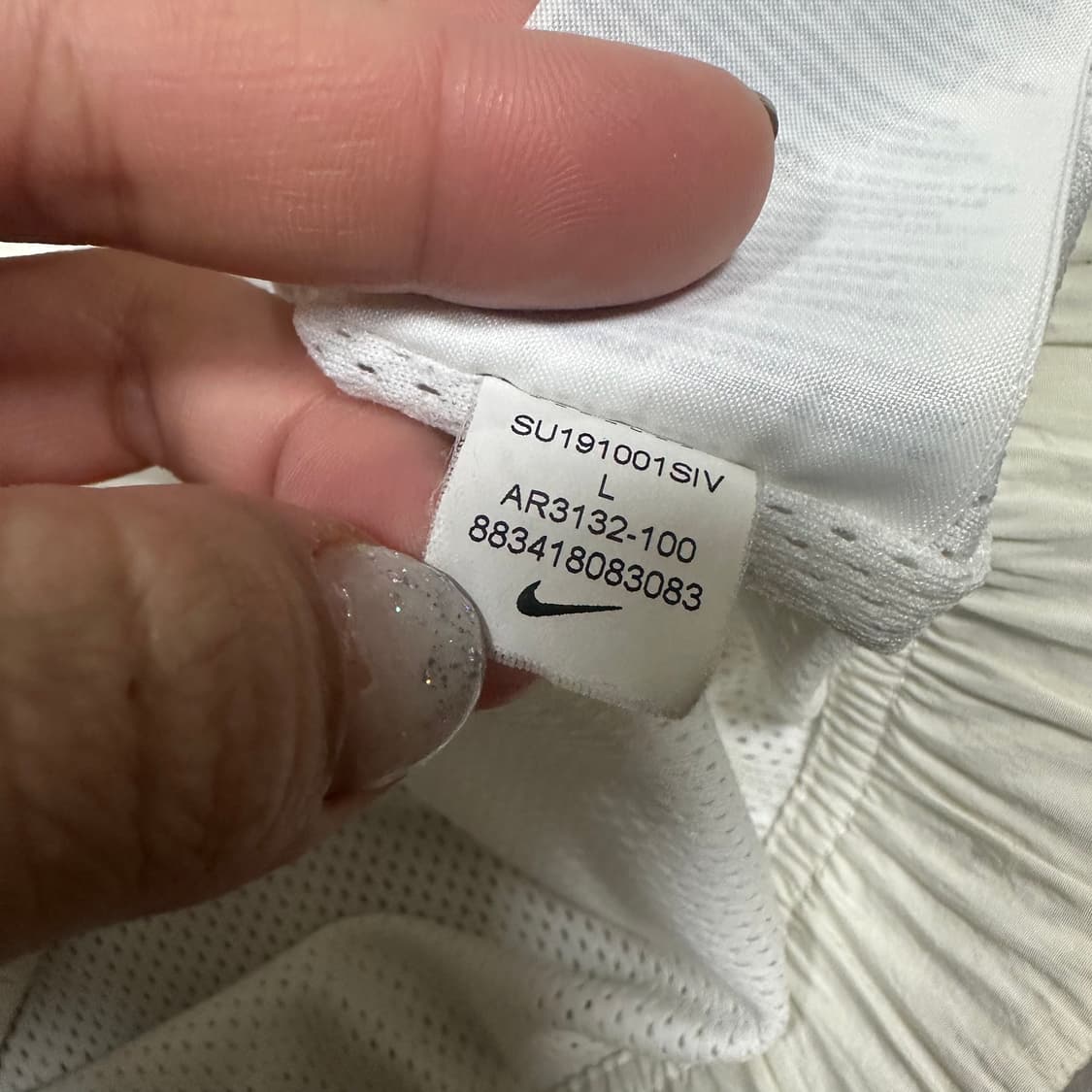 ✨ (바배) 나이키 빅스우시 흰검 우븐 바람막이  상품이미지4