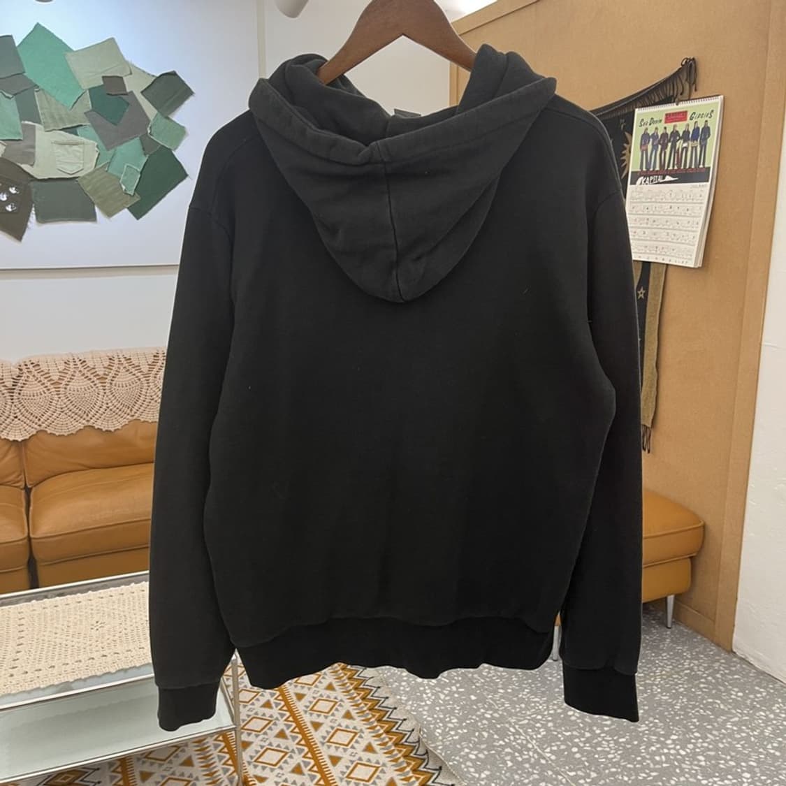 빈티지 스컬버니 스트릿 펑크 고딕 로고 후드티 L C11113 상품이미지4