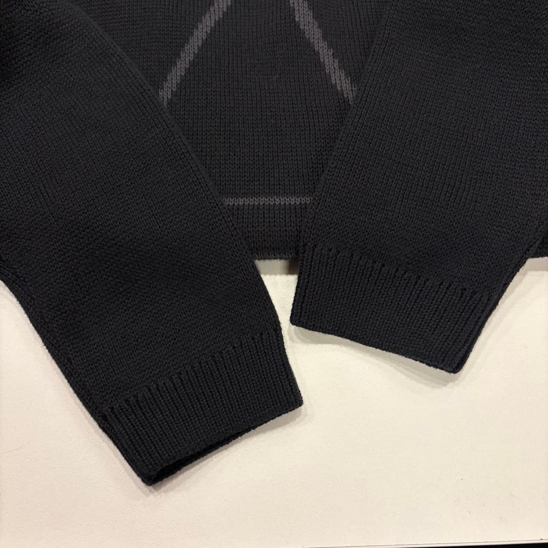 [XS] 아디다스 빅로고 트레포일 니트 블랙 B777 상품이미지7