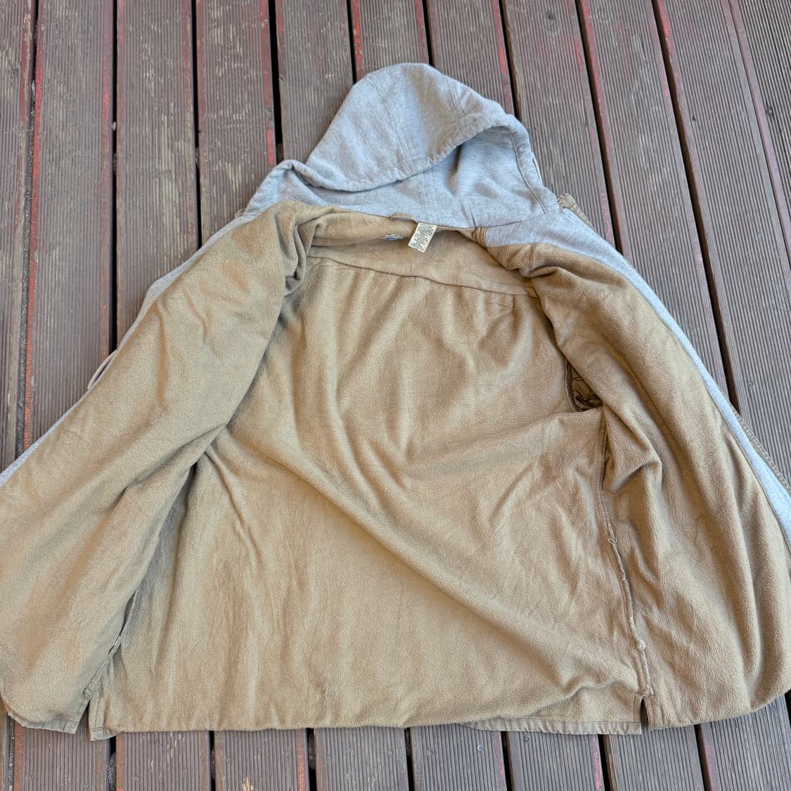 빈티지 후디자켓 베이지 상품이미지5