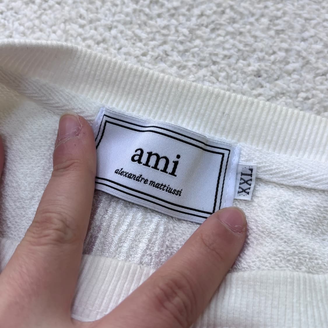 XXL 빈티지 하트패치 맨투맨 티셔츠 0311E 상품이미지3