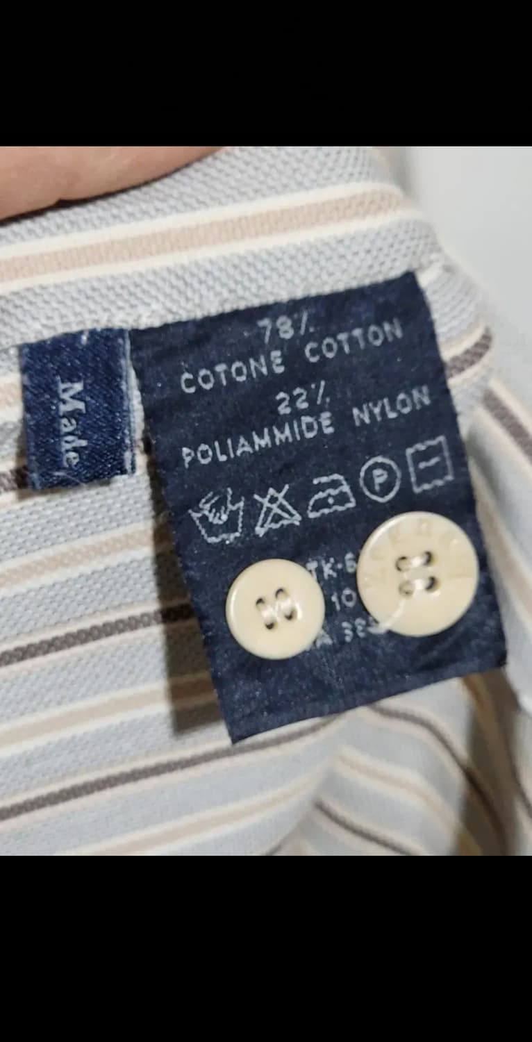 (XL) 제냐 셔츠 스트라이프 남방 포켓 이태리판  상품이미지5