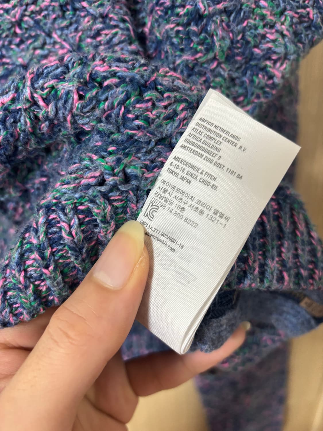 90s 아베크롬비 니트 스웨터 멀티컬러 상품이미지9