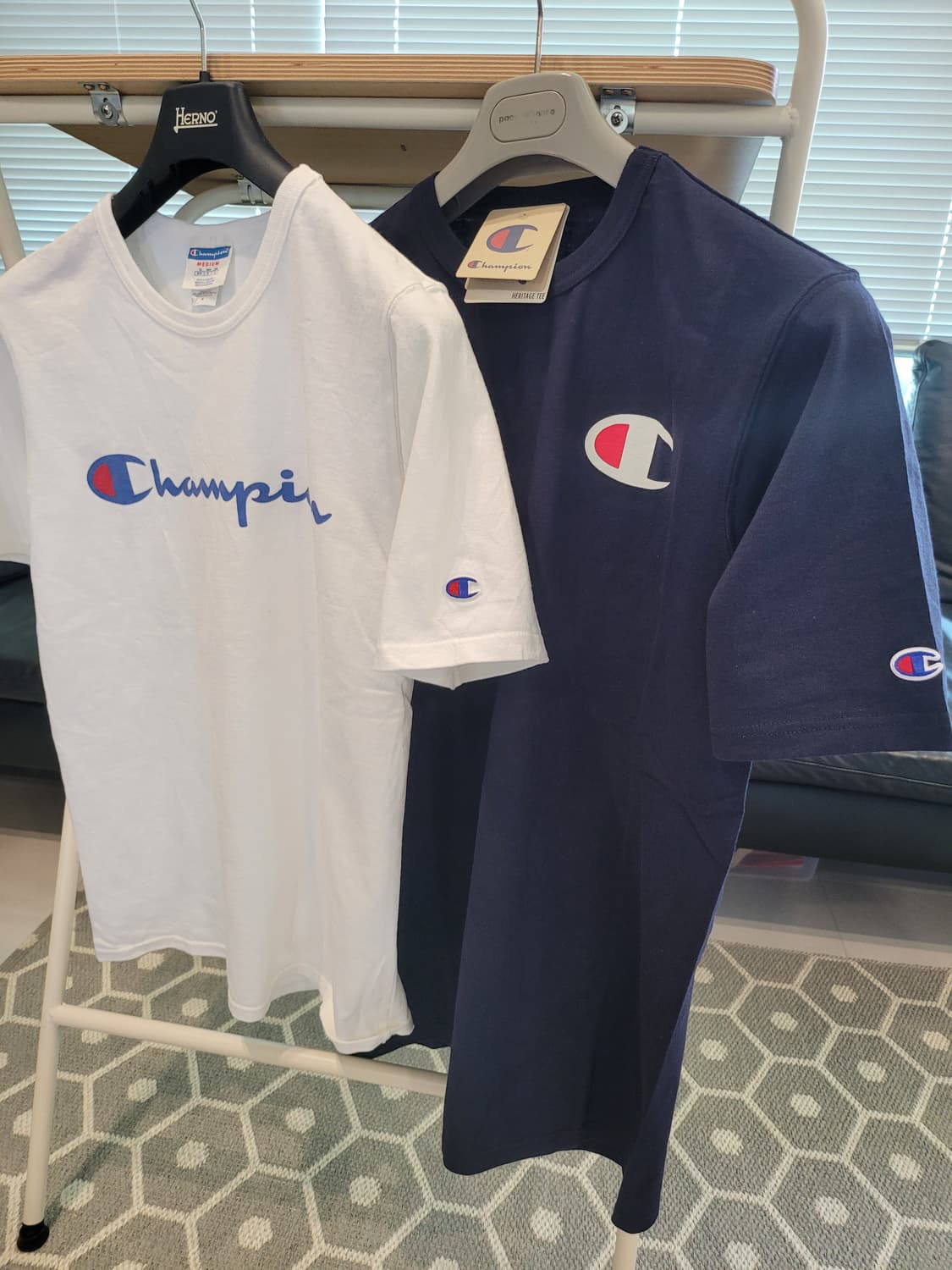 👕 챔피언 헤리티지 티셔츠 ( 네이비 L) 판매합니다! 상품이미지5