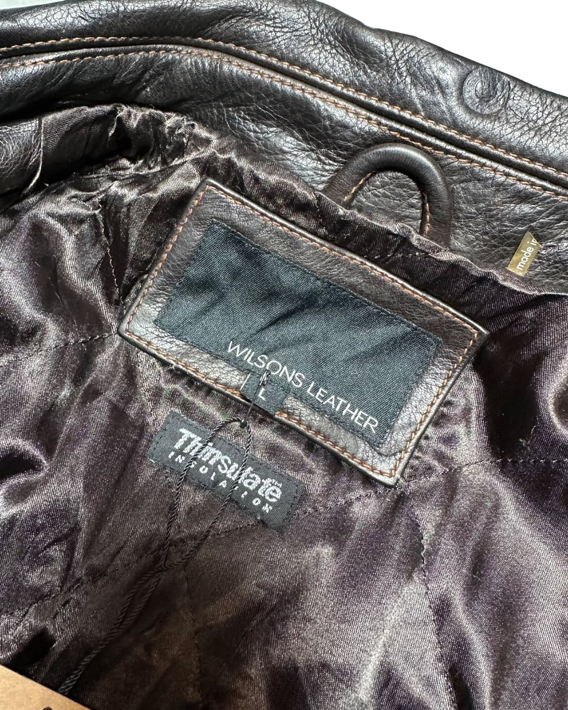 웰슨 레더 헤비 리얼 레더 바이크 자켓 상품이미지9