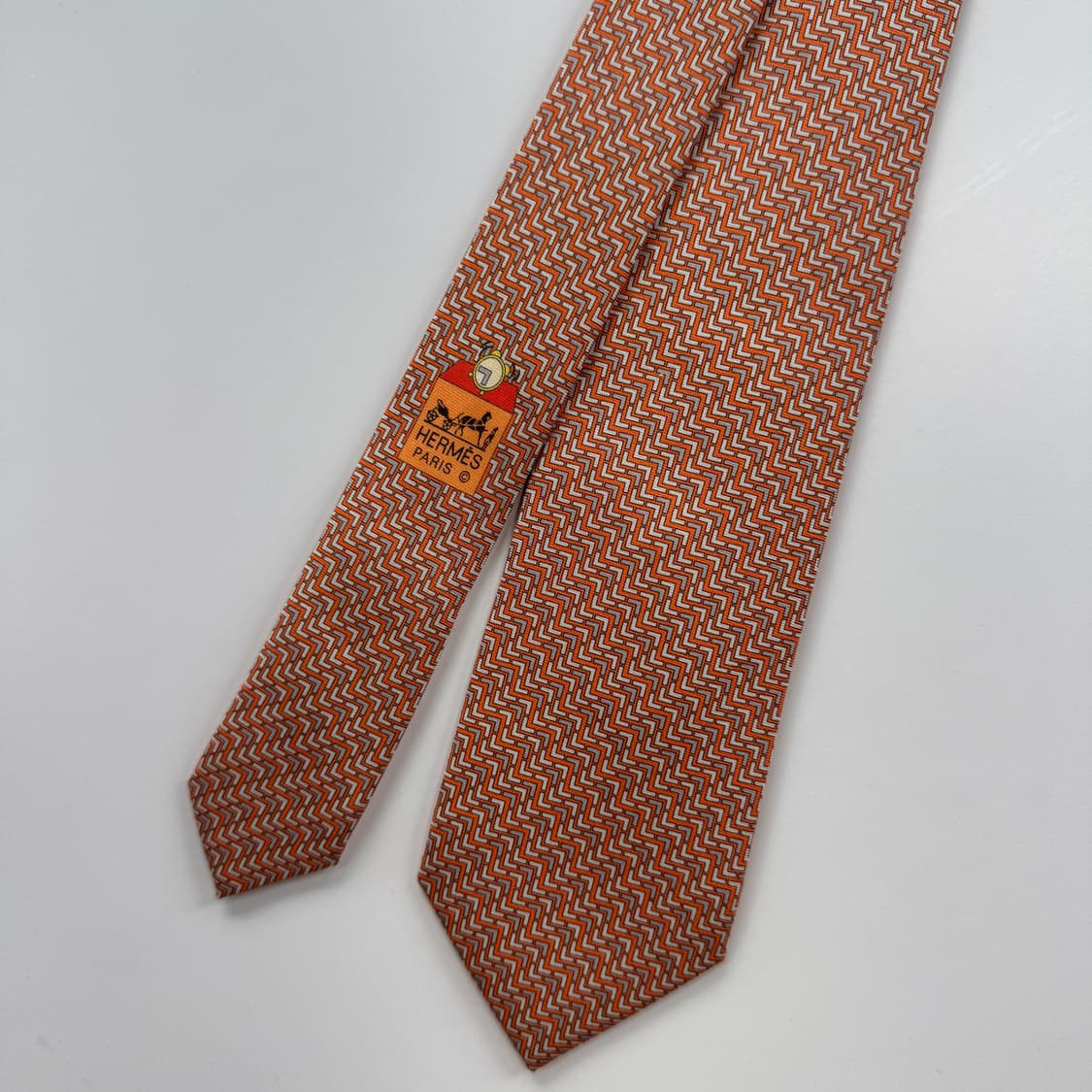 신형 에르메스 명품 정품넥타이(HERMES) 8.1cm 상품이미지3