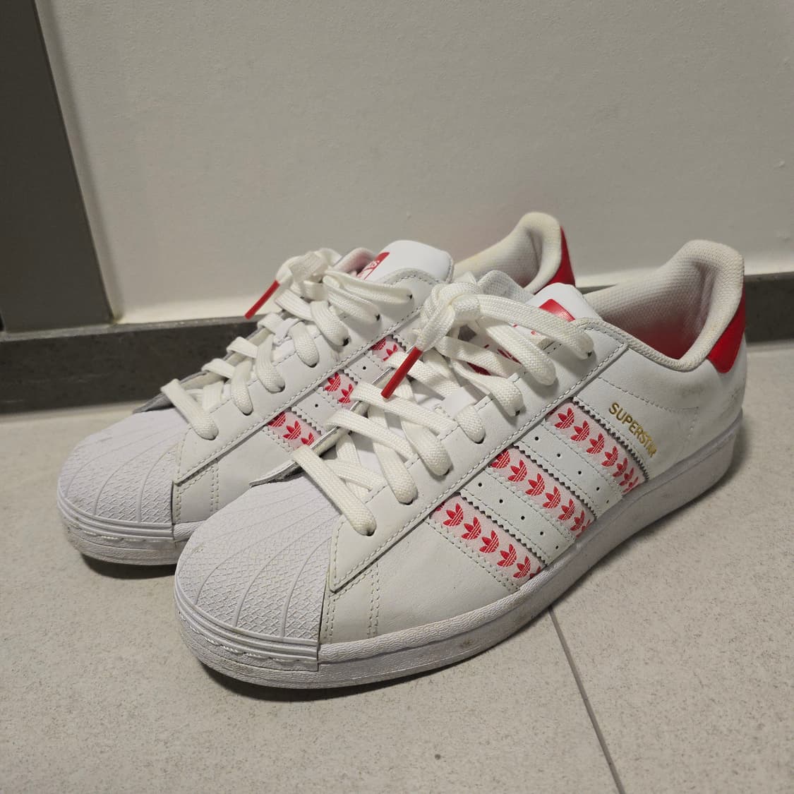 [265] 아디다스 슈퍼스타 화이트 러쉬 레드 상품이미지2