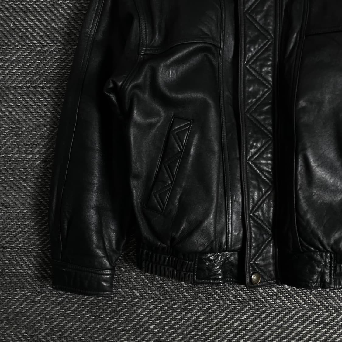 아카이브 빈티지 양가죽 레더 봄버 자켓 y 3183 상품이미지4