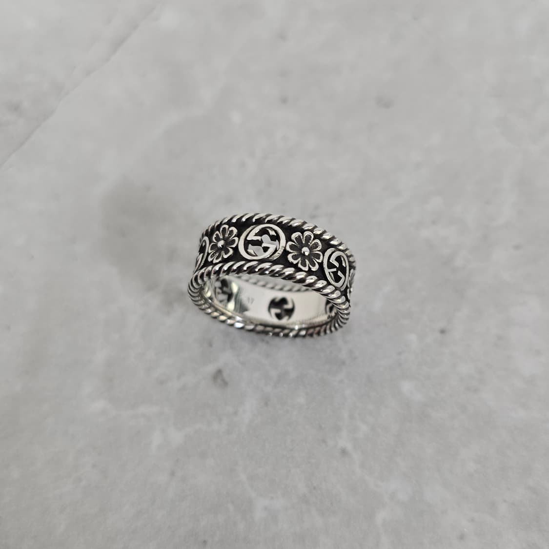 구찌 플라워 인터로킹 링 반지 17호 판매 상품이미지3