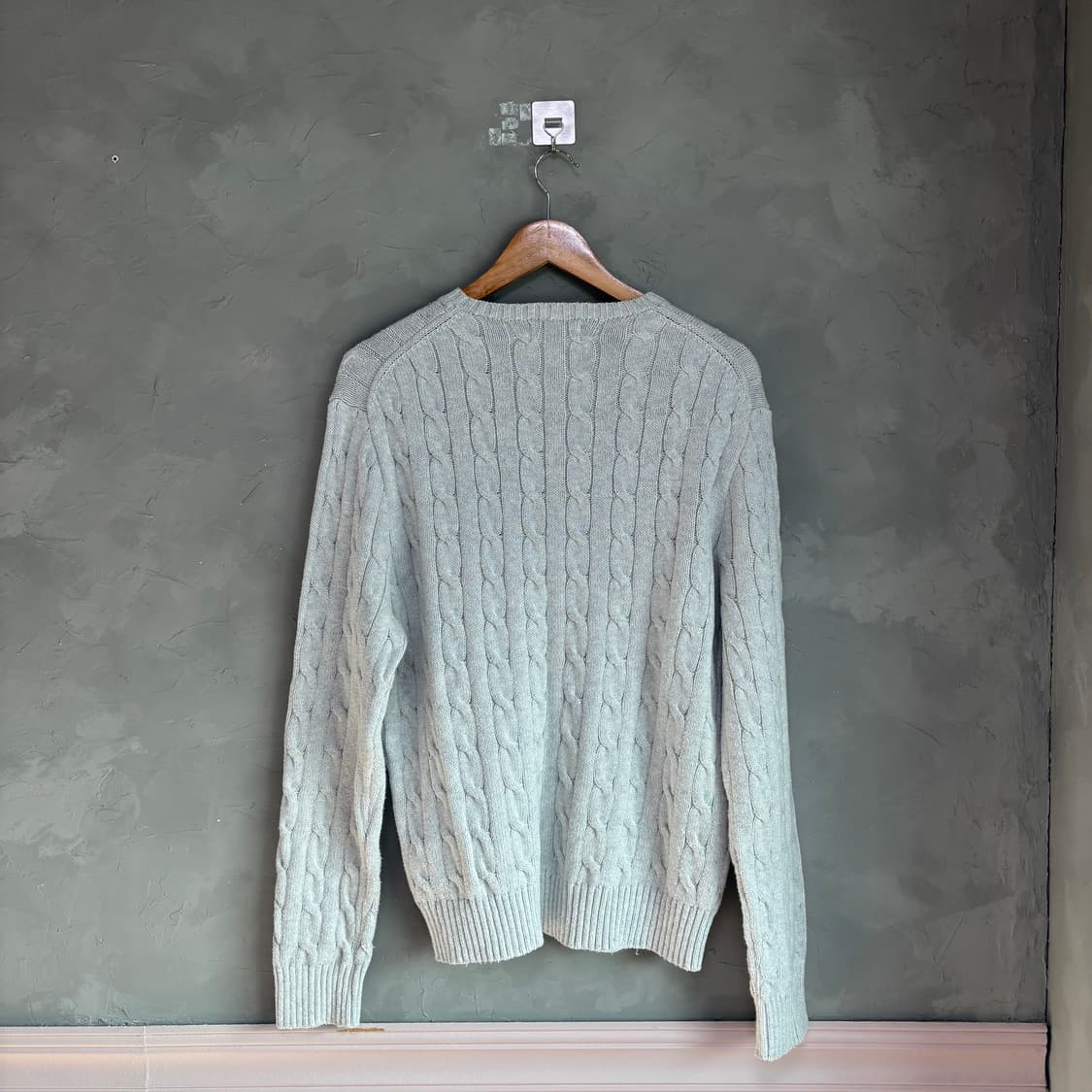 폴로 랄프로렌 꽈배기 니트 라이트 그레이 상품이미지4