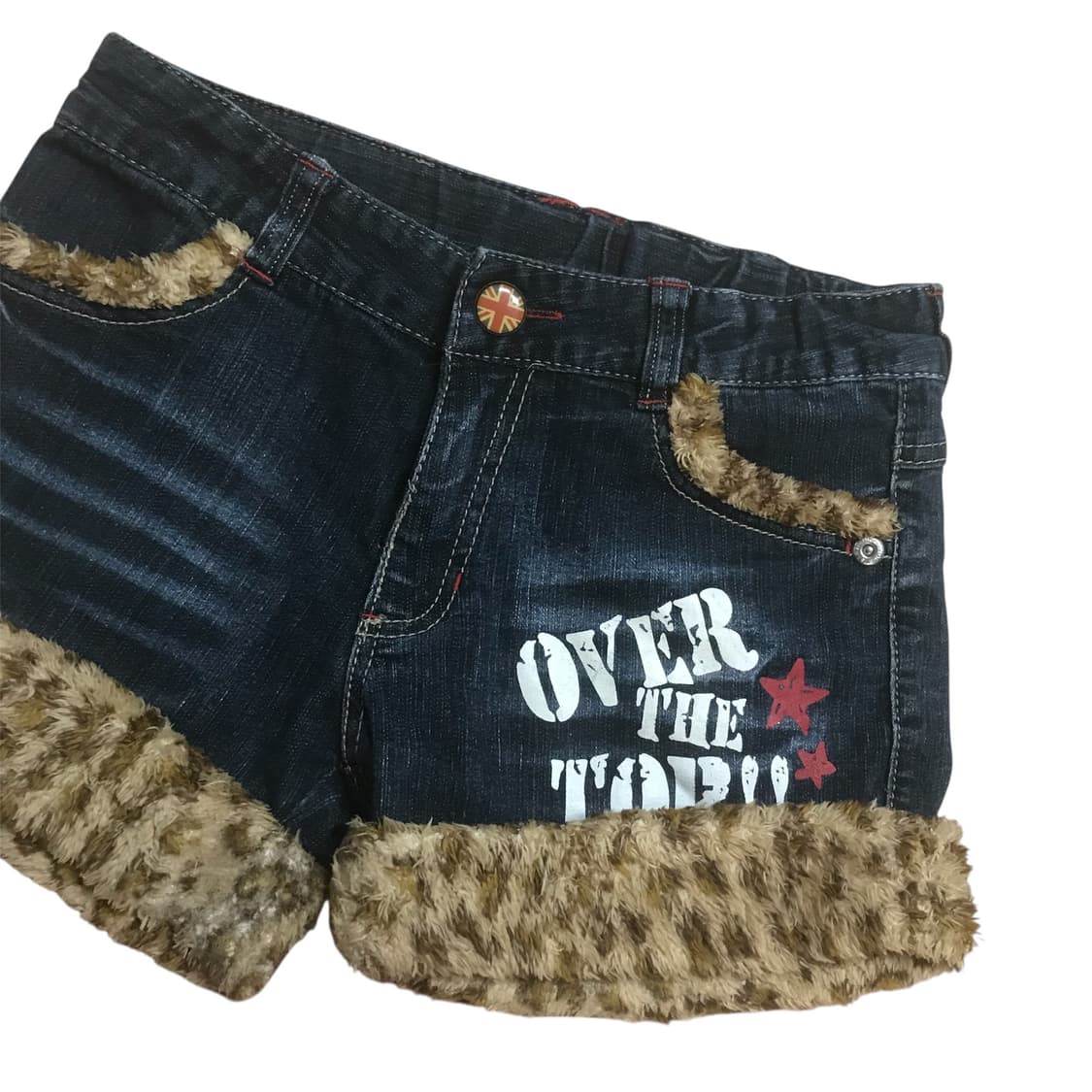 일본빈티지 y2k 갸루 호피 반바지 상품이미지3