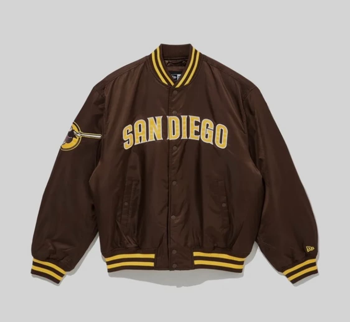 [2XL/XXL] 뉴에라 샌디에이고 스타디움 자켓 점퍼 / 브라운 상품이미지1