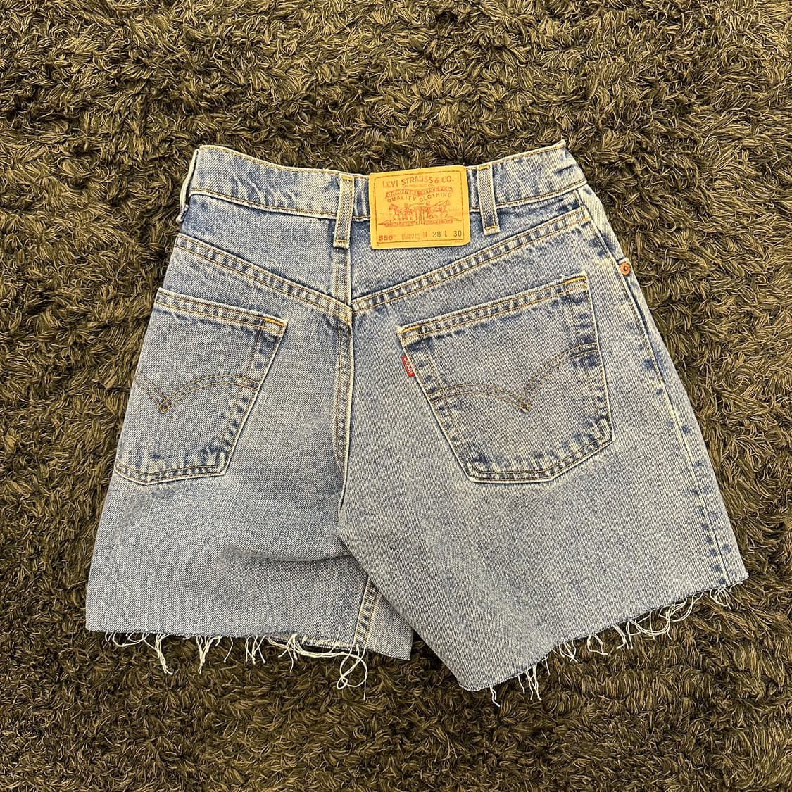(26.5inch)90s 리바이스 데님 쇼츠 청 반바지 상품이미지1