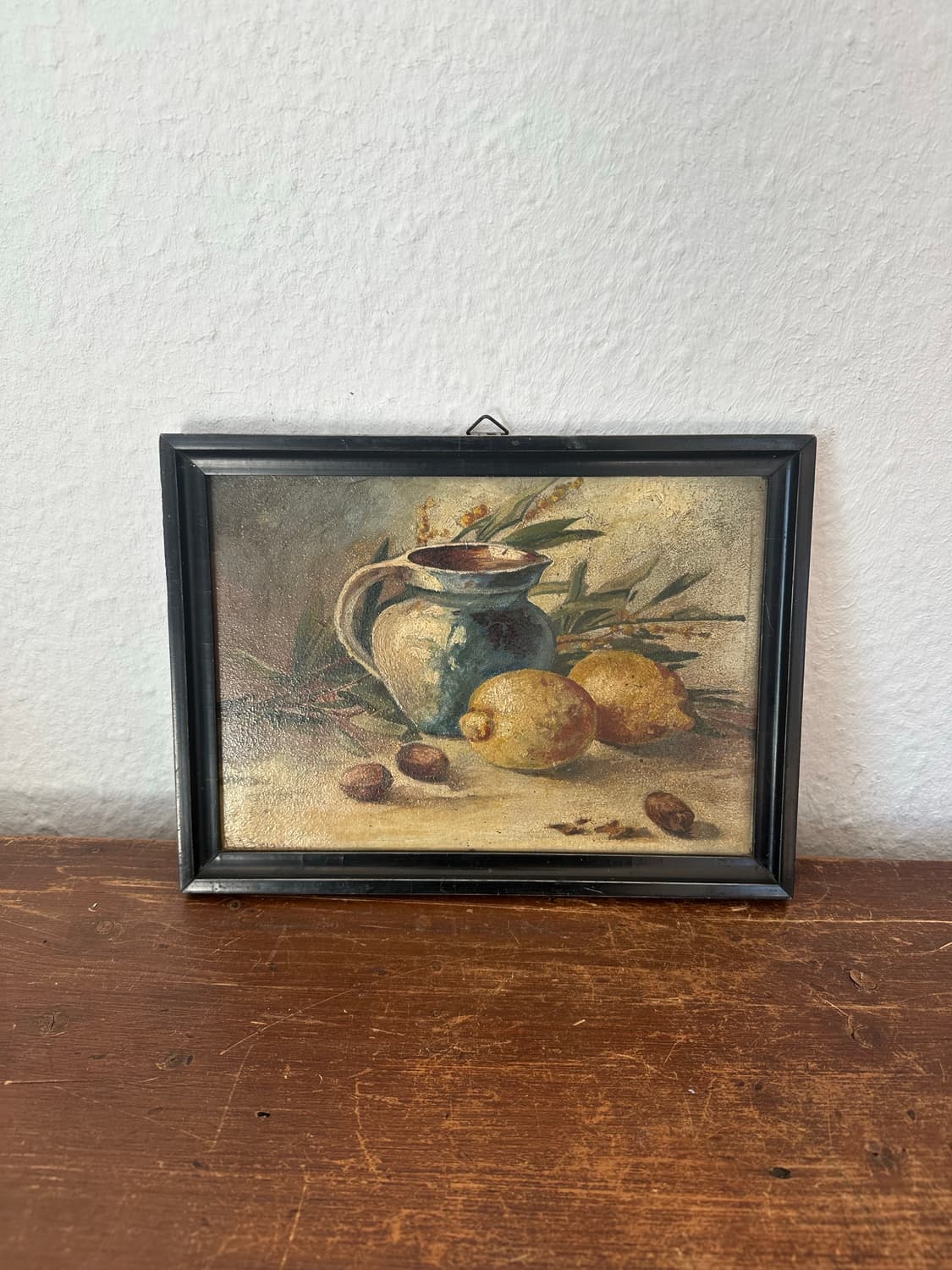 독일)빈티지 저그, 레몬 유화(핸드페인팅) 상품이미지1