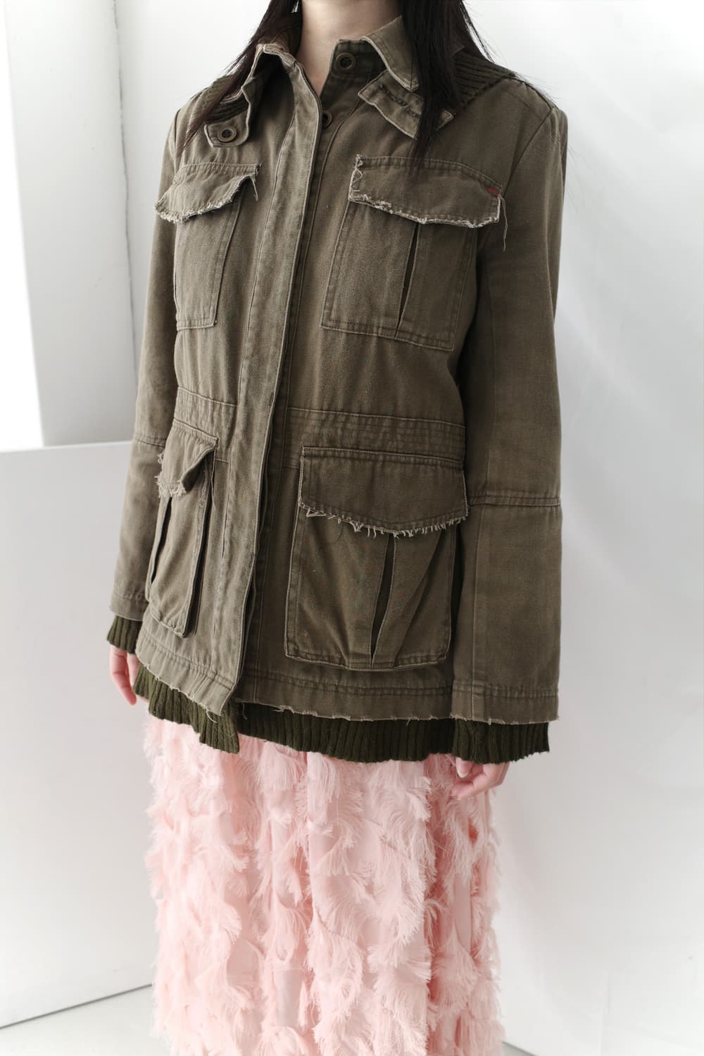 pocket hidden button jacket 상품이미지7