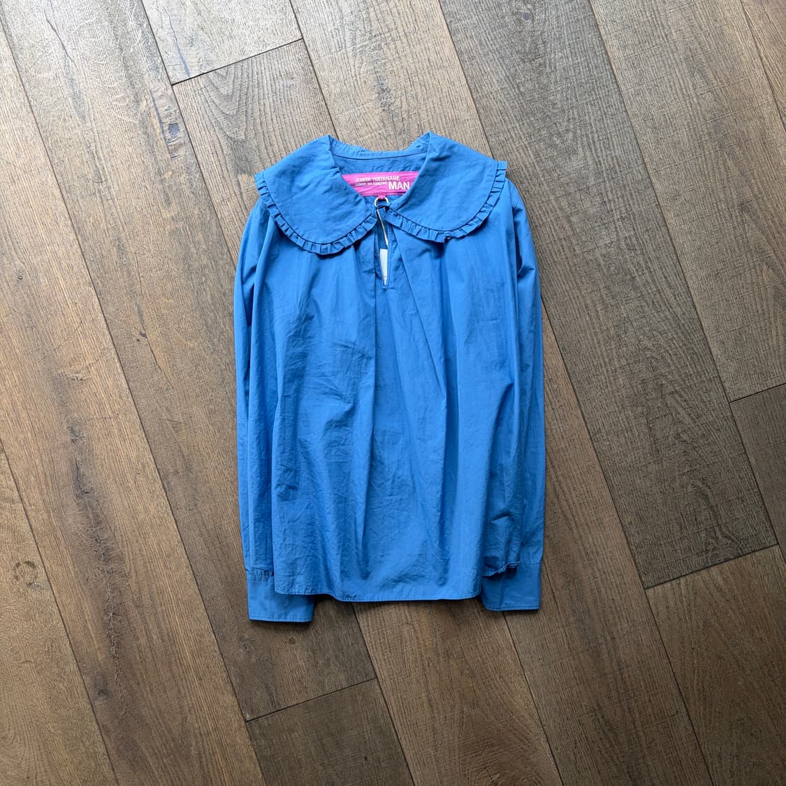 Blue Frill Collar Blouse 상품이미지1