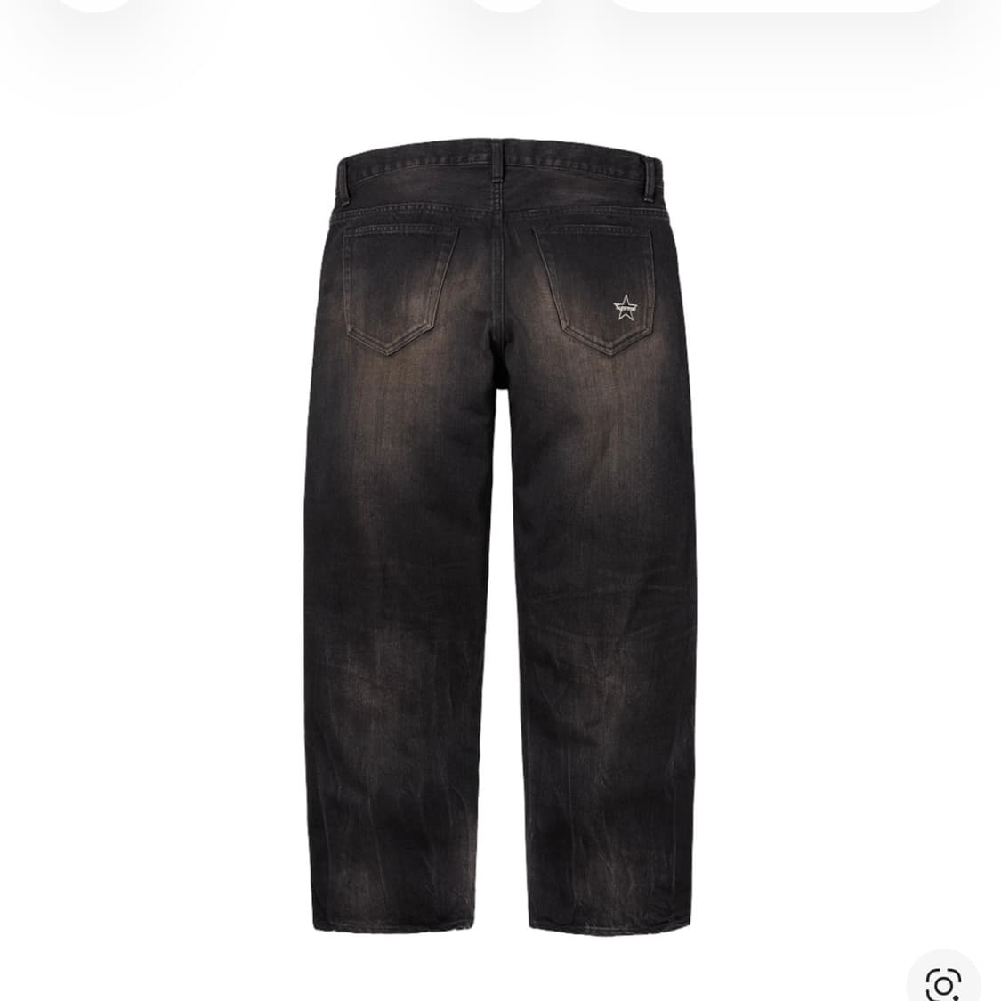 슈프림 디스트레스드 루즈 핏 셀비지 진 워시드 블랙 - 25SS 38 상품이미지2