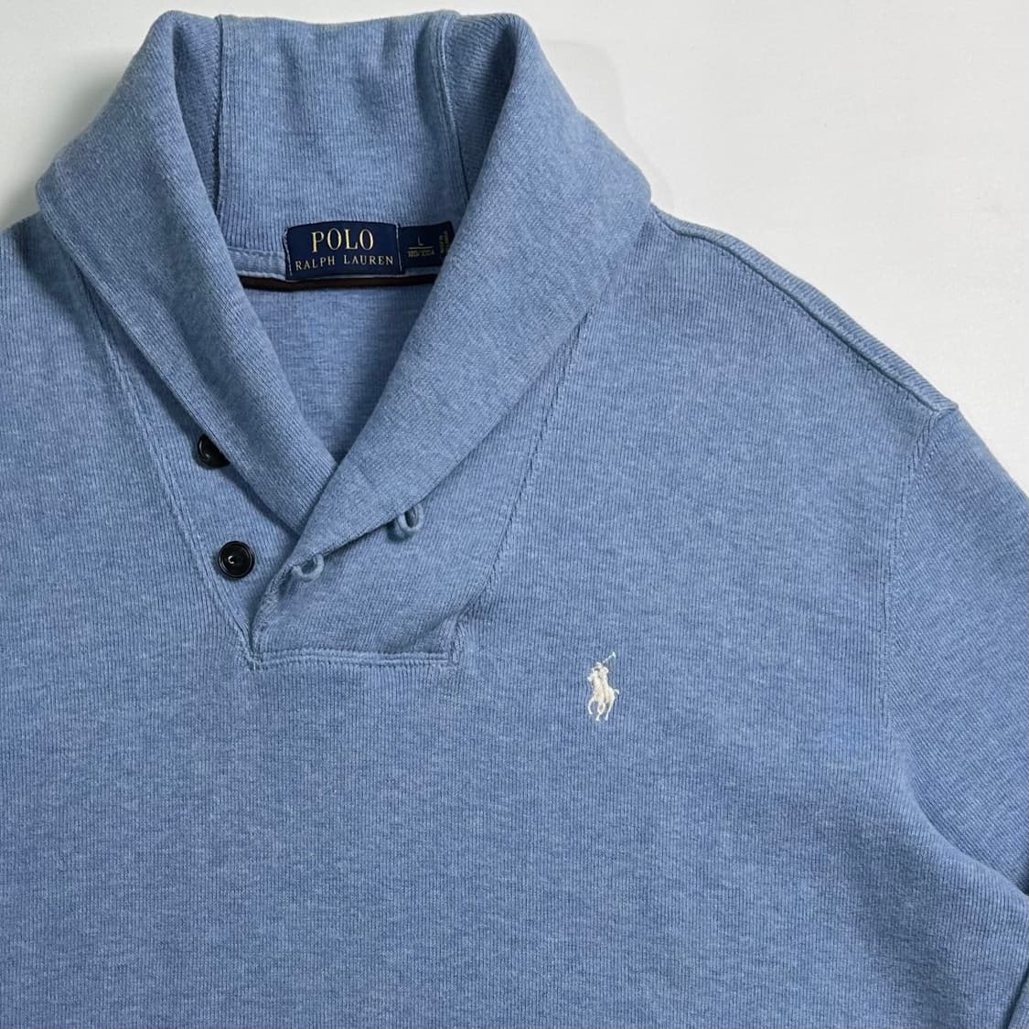 폴로 랄프로렌 스카이블루 숄카라 맨투맨 상품이미지3