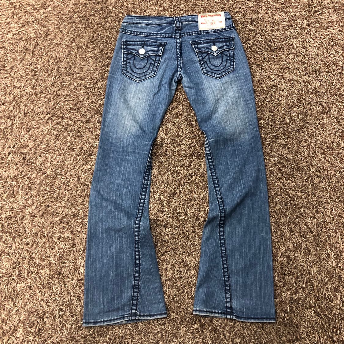 트루릴리전 조이 슈퍼티 워싱 부츠컷 데님 팬츠 상품이미지3