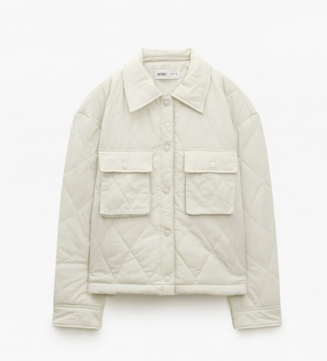 [Mixxo]미쏘 퀄팅 카라패딩(베이지) 상품이미지1