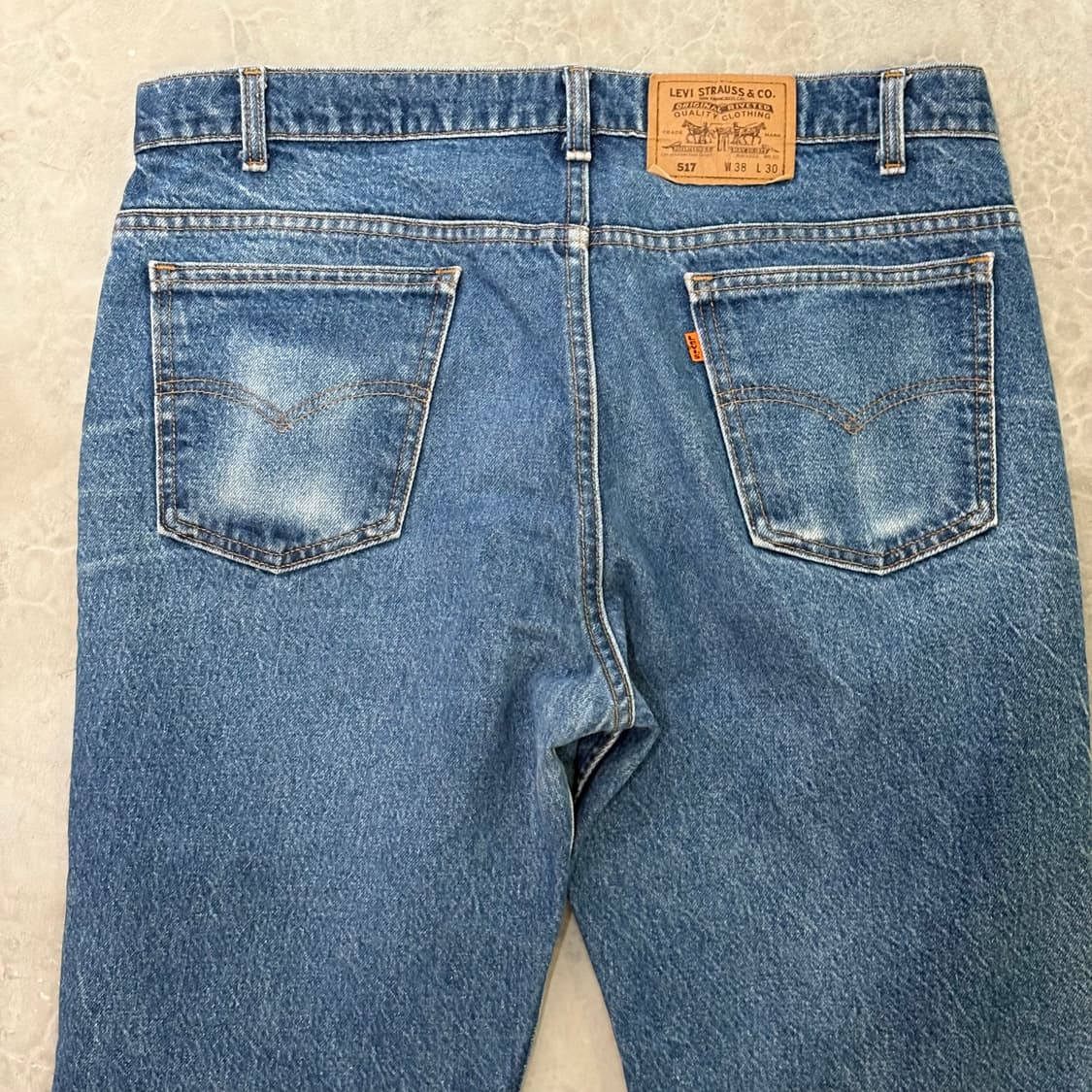 [38/30] 90s USA 🇺🇸 리바이스 517 오렌지탭 데님 중청 상품이미지5
