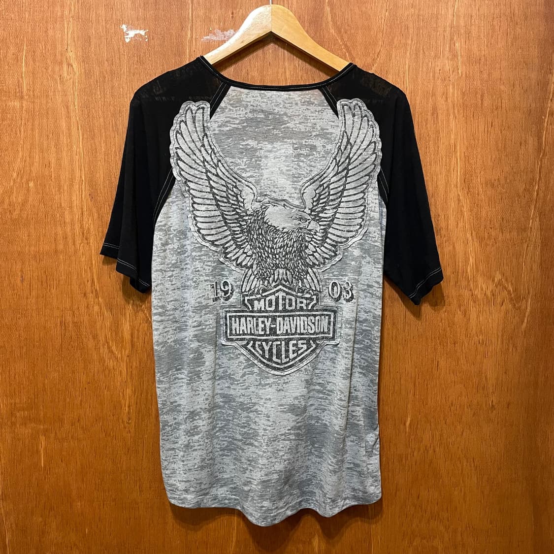 Harley Davidson 할리 브이넥 나그랑 반팔티 상품이미지2
