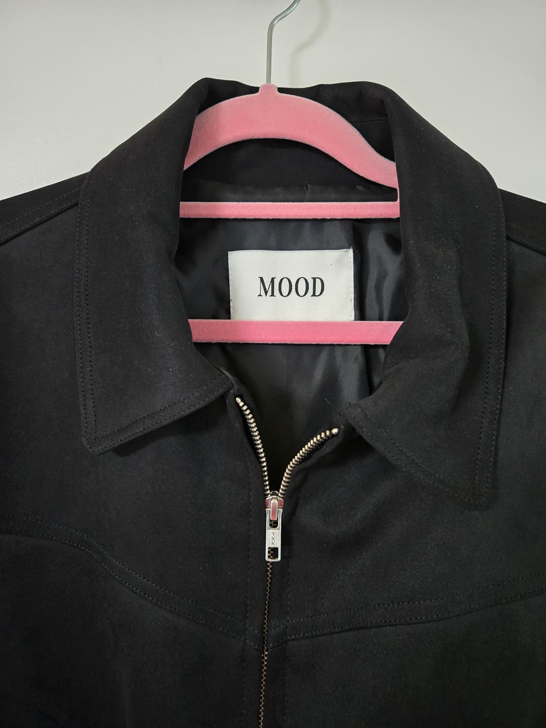 스웨이드 블랙 봄버 자켓 상품이미지2