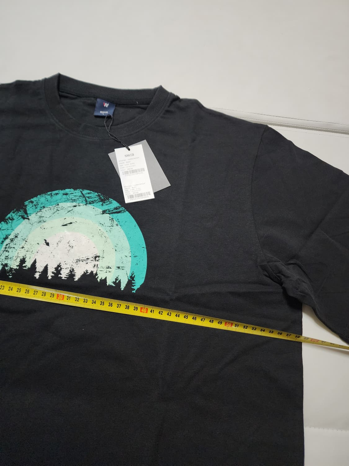 스위브반팔티셔츠블랙L 상품이미지6