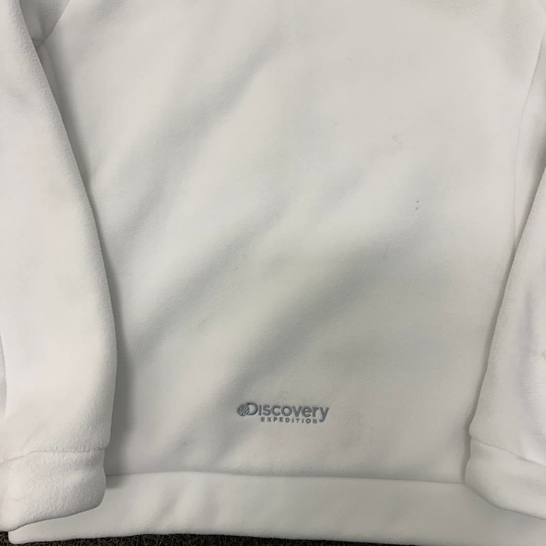 디스커버리 후리스 후드 집업 화이트 상품이미지7