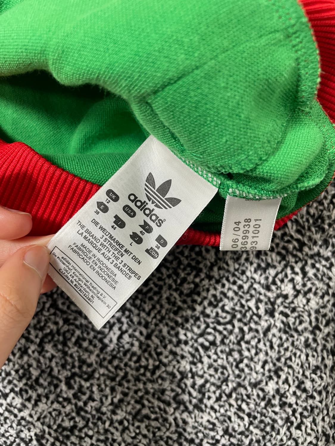 빈티지9. 아디다스 00'S 모로코 국대 져지 트랙탑 그린 레드 배색 상품이미지5