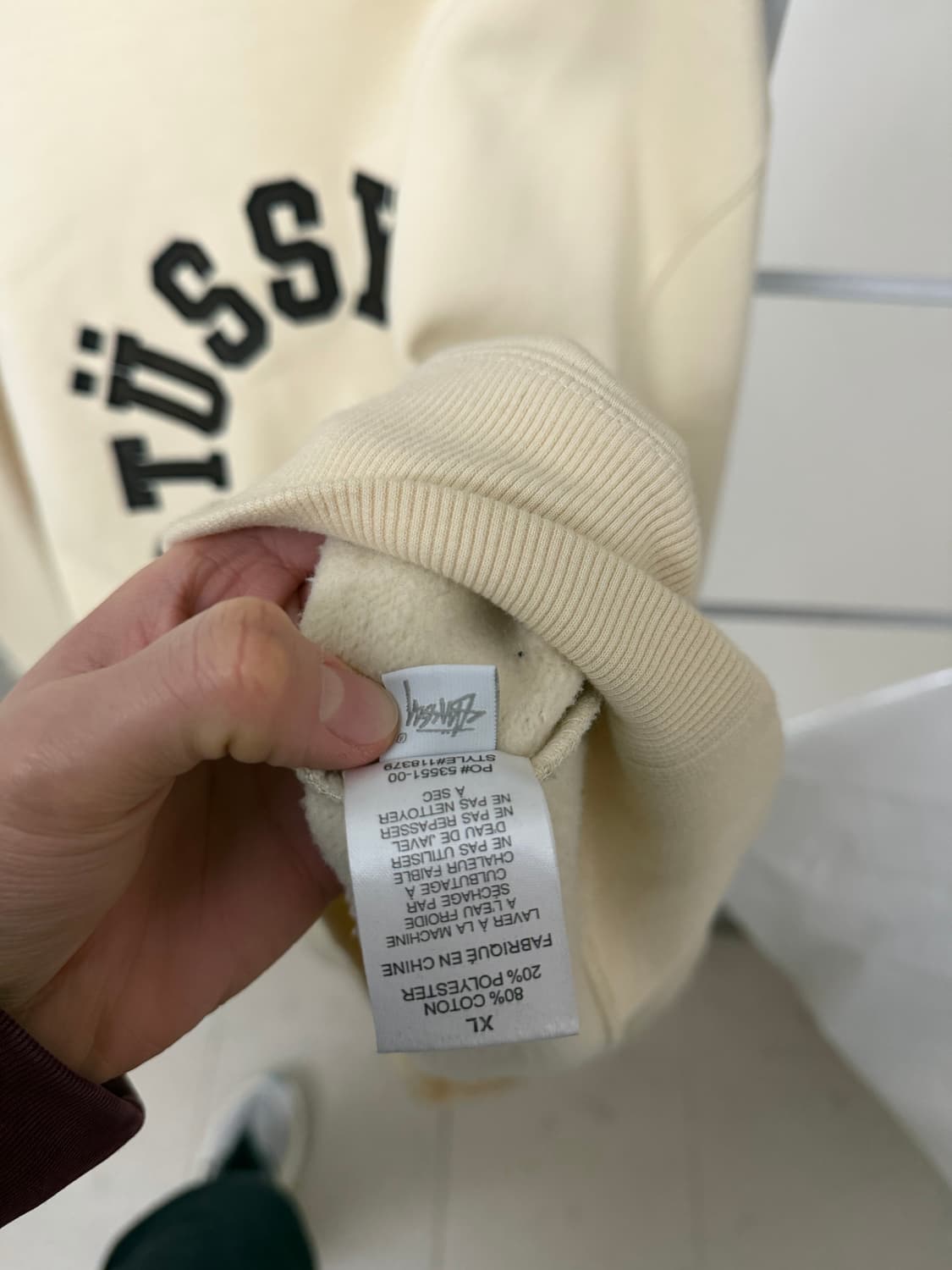 스투시 [민트급.정품] 톤온톤 자수 맨투맨 스웻셔츠 XL(105~110) 상품이미지7