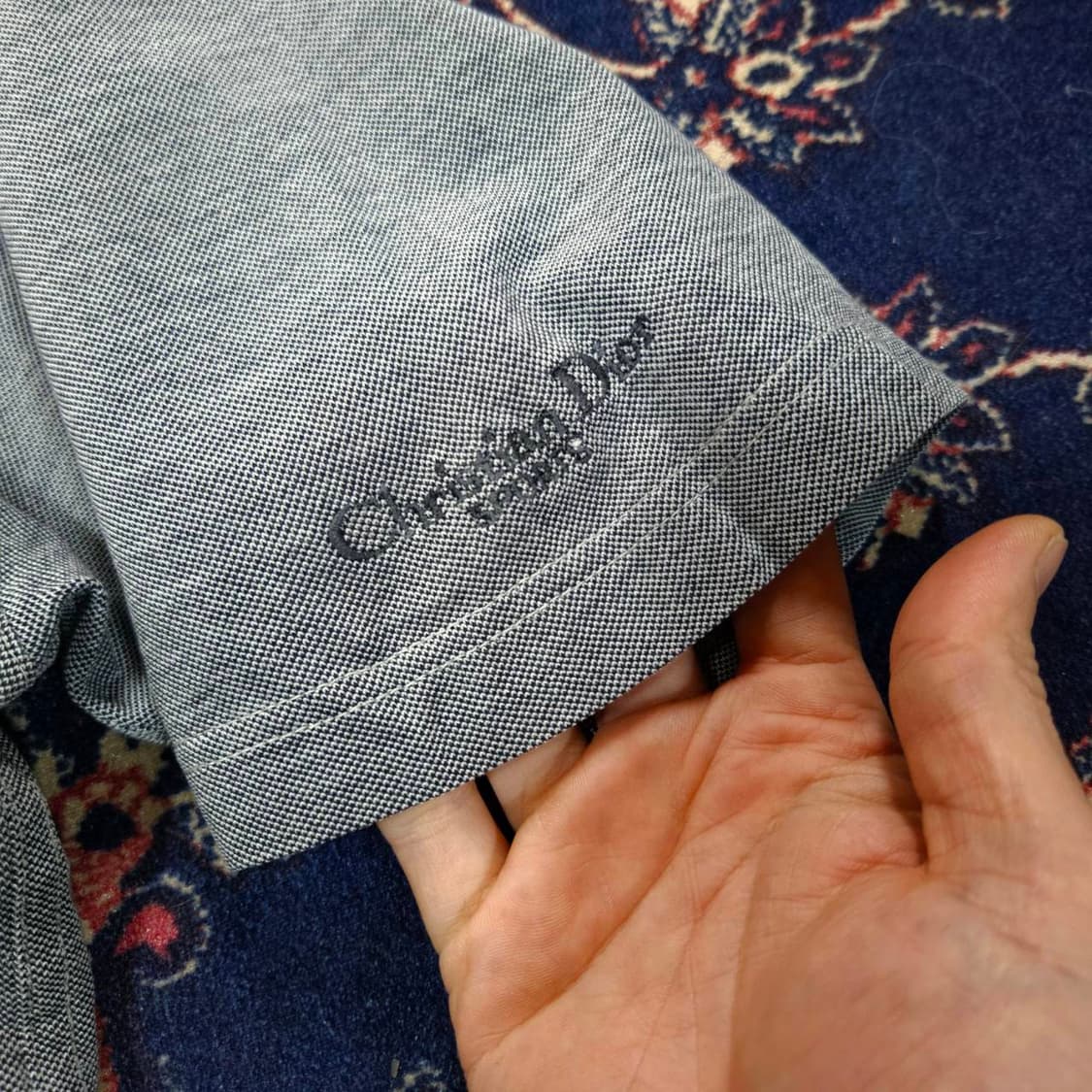 크리스찬디올 국내 라이센스 포켓 자수 반팔 카라티 상품이미지4