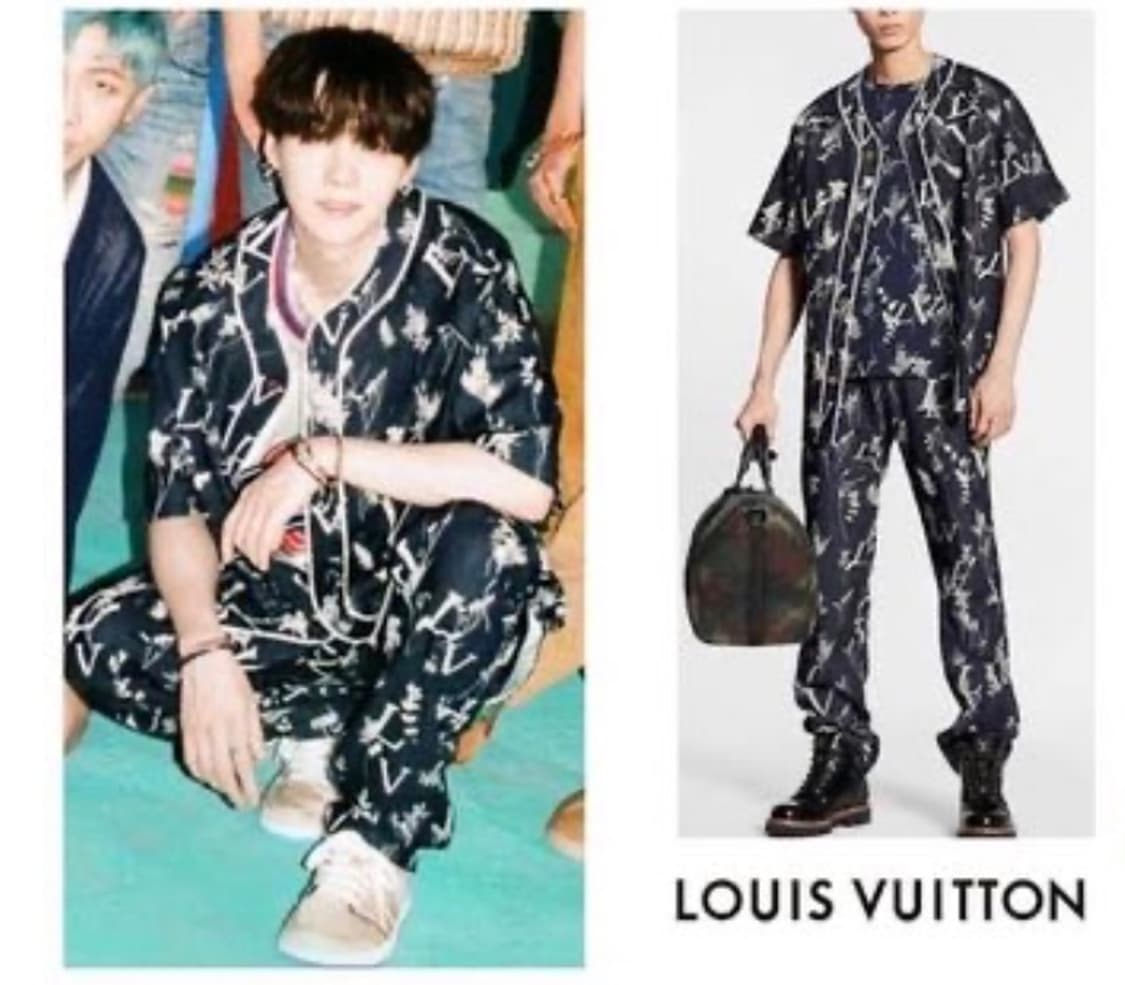 [32] 루이비통 BTS 슈가 착용 리프 데님 바지 상품이미지2