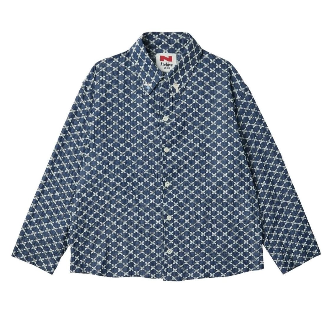 비욘드클로젯 천사 자수 데님 셔츠 (컬렉션라인) 상품이미지1