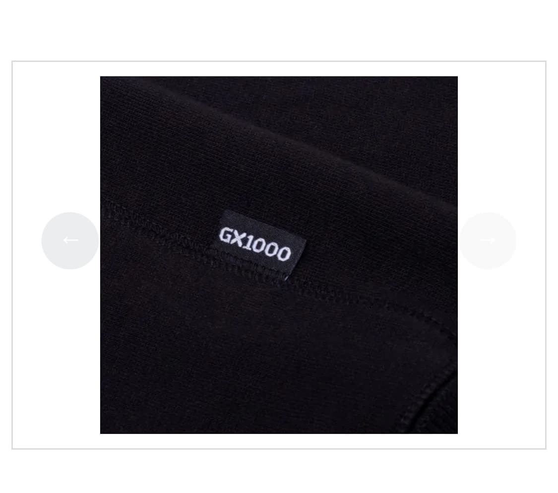 GX1000 후드티 블랙 (M) 상품이미지3