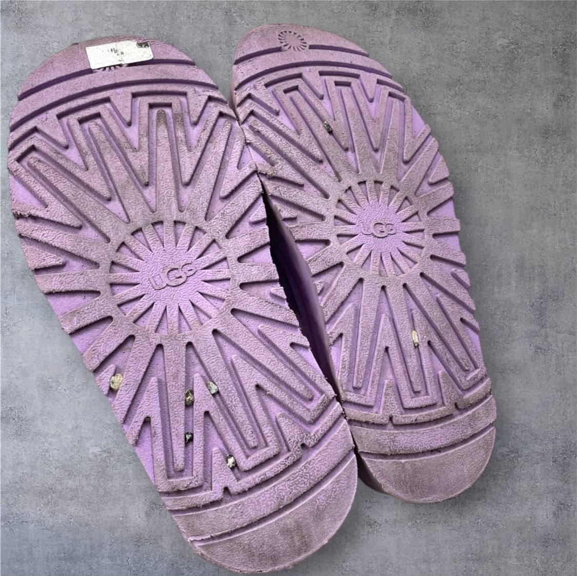 어그 Ugg 디스케트 라벤더 퍼플 퍼 굽 슬리퍼 EU37 상품이미지9