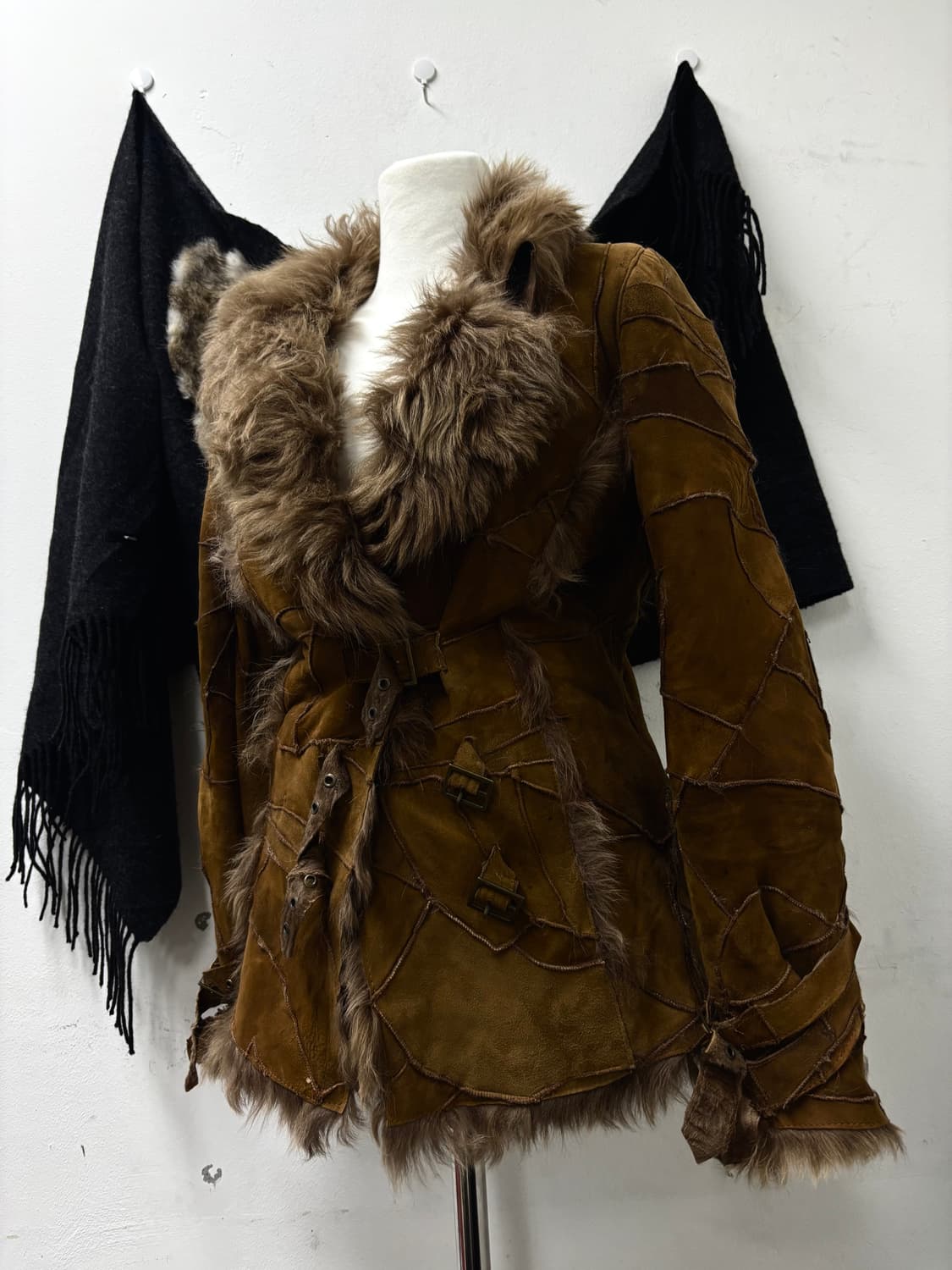 00‘s V-Kei Rare design Brown Rough leath 상품이미지2