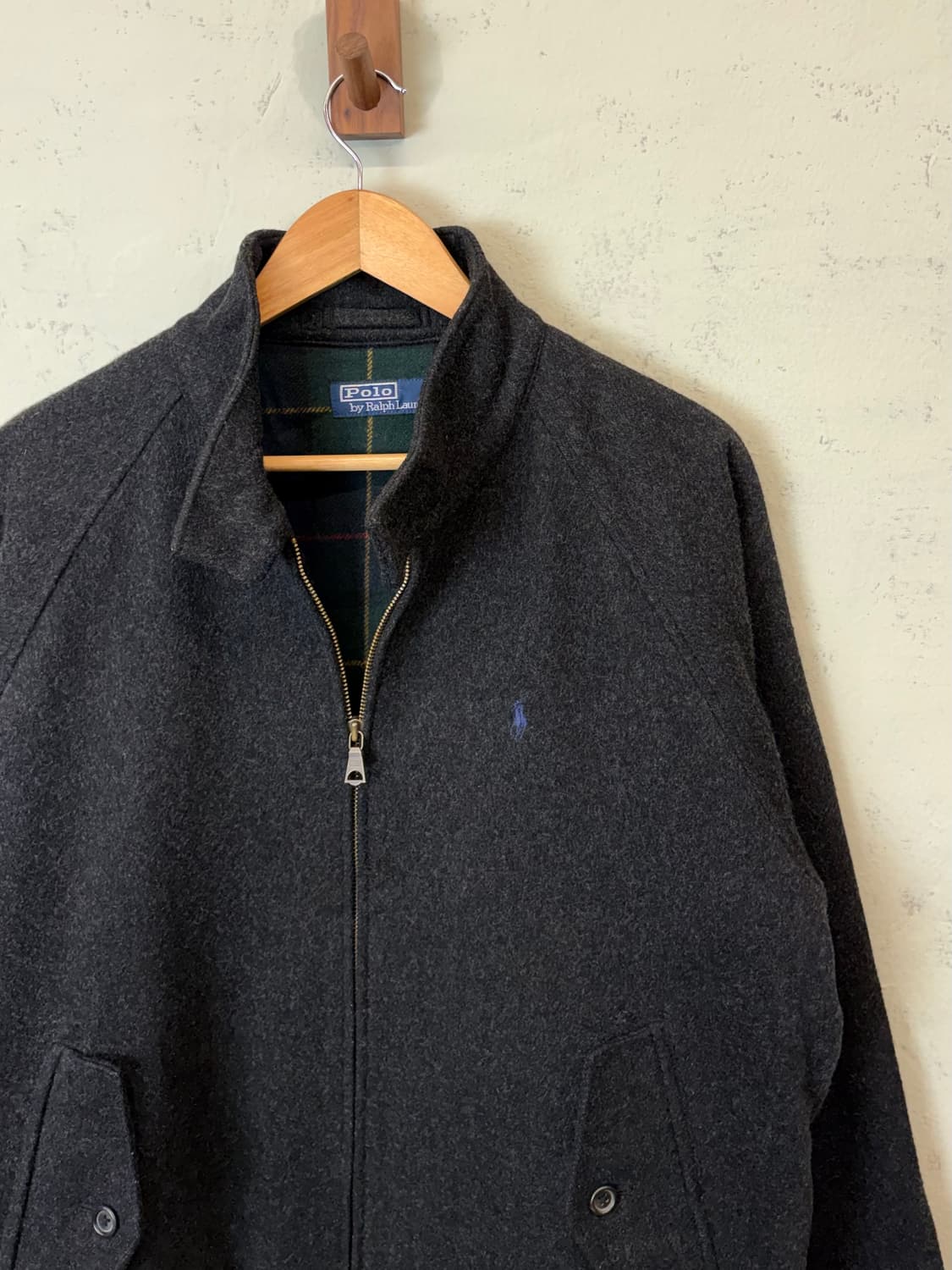 폴로랄프로렌 빈티지 울 바라쿠다 자켓 차콜 상품이미지3