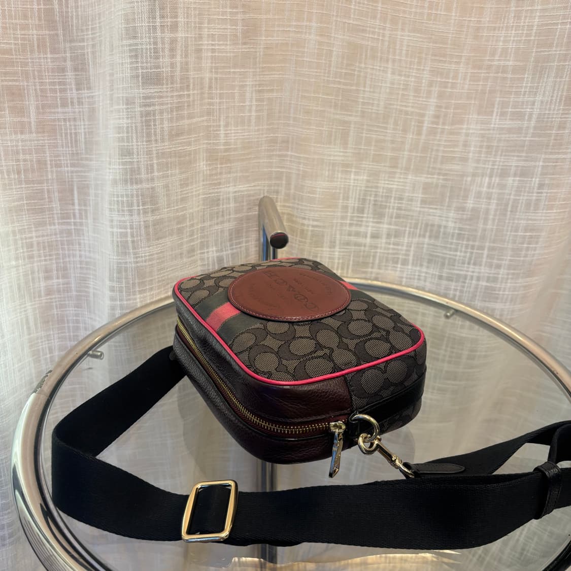 정품 코치 카메라 패브릭 크로스백     상품이미지6