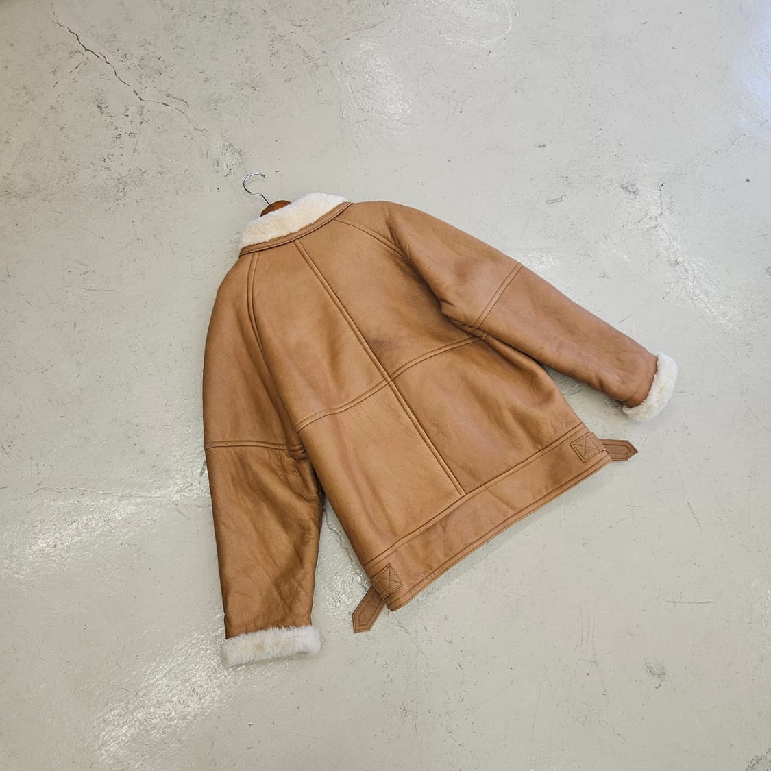 JPN SHEEPSKIN 쉽스킨 양가죽 양털 무스탕 빈티지 여성 오버핏 상품이미지4