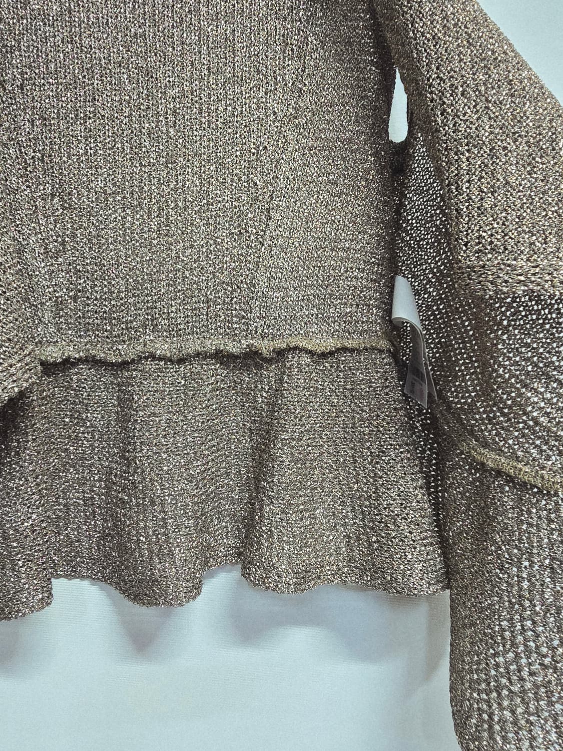 EGOIST 니트 베스트 플레어 브라운 상품이미지4