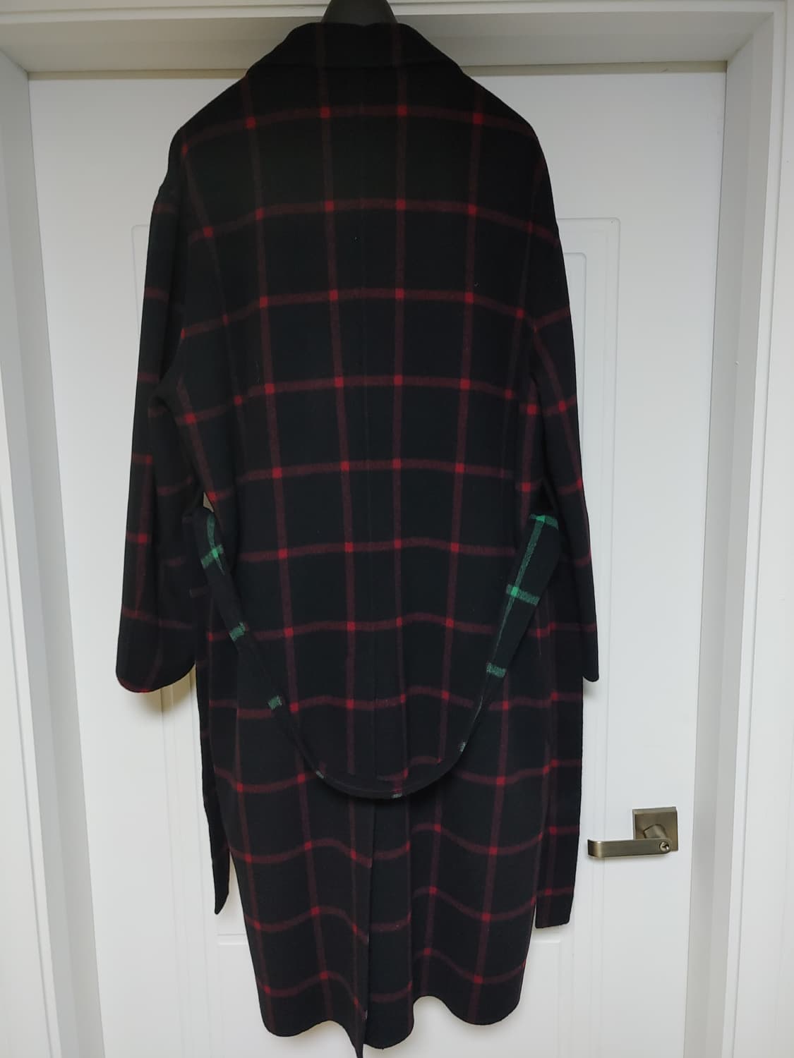 송지오옴므 플란넬 리버시블 캐시울 코트 팝니다 상품이미지5