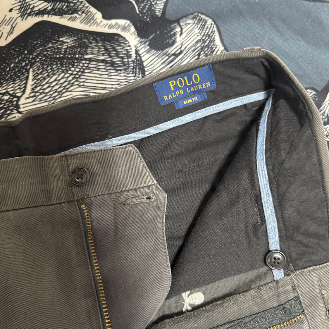 폴로 랄프로렌 피그먼트 자수 치노팬츠 31x30  상품이미지4