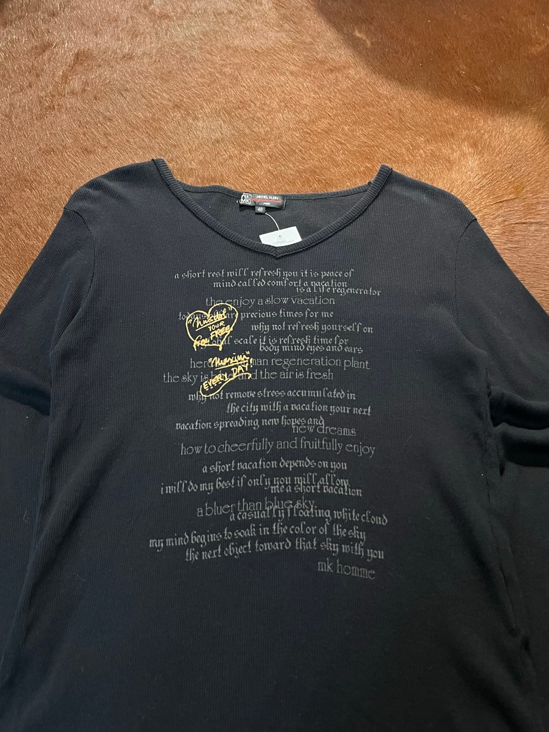 빈티지 프린팅 브이넥 롱슬리브 상품이미지6