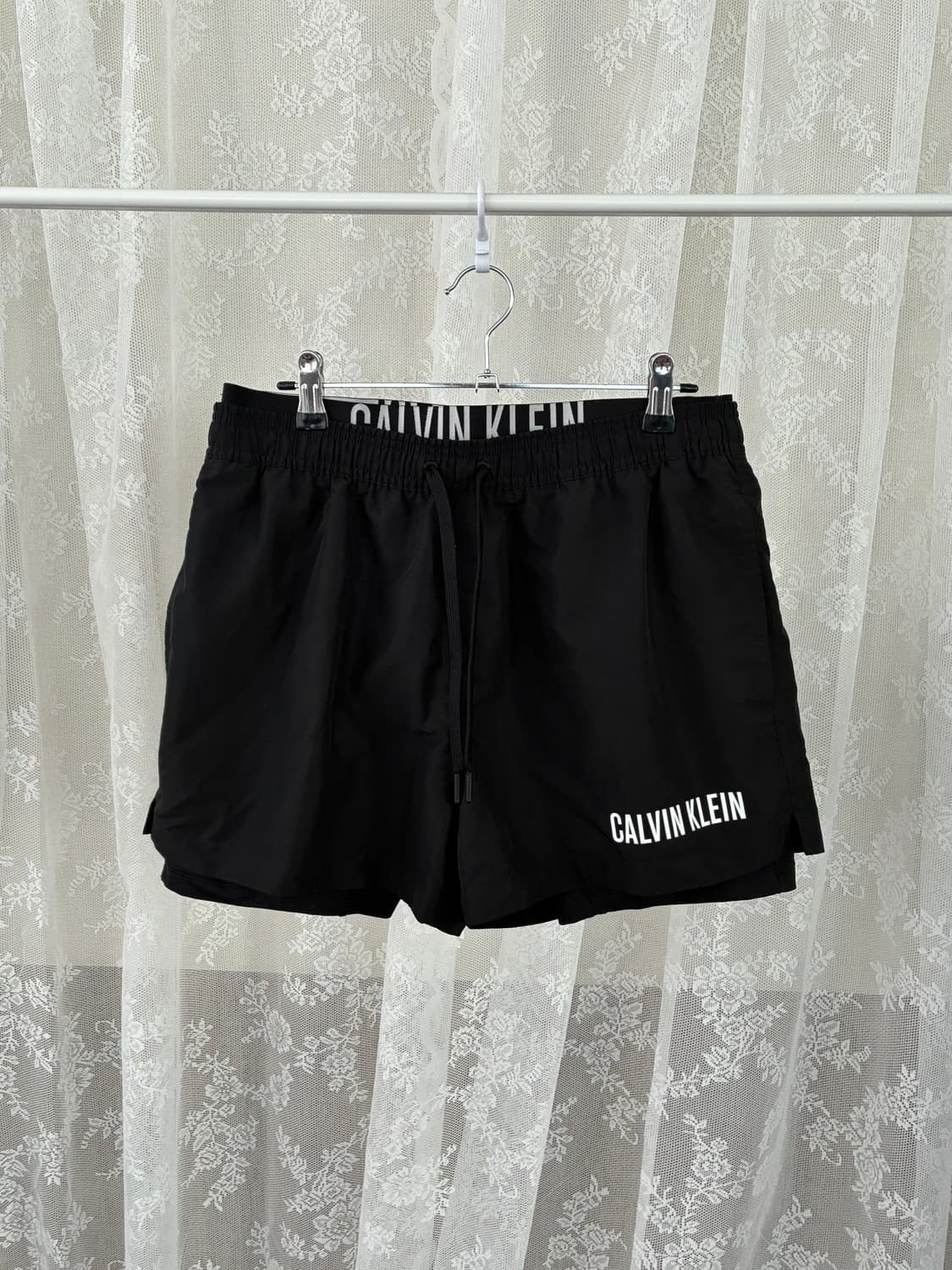 M) 캘빈클라인 스윔쇼츠 반바지 블랙 상품이미지1