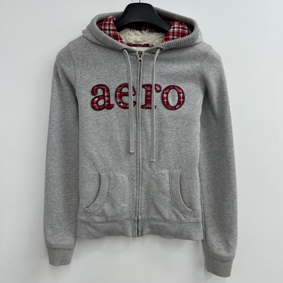 90 AERO y2k 여자 딱붙핏 울프죠 후드집업 상품이미지1